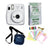 FUJIFILM INSTAX Mini 11 Instant Camera with 10 sheets film roll + camera case + bunting2, kit. Ice White