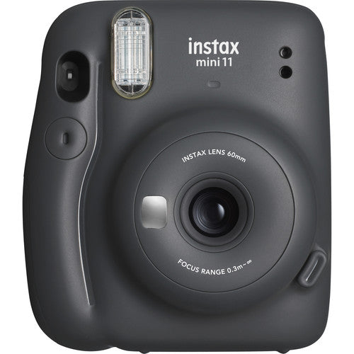 FUJIFILM INSTAX Mini 11 Instant Film Camera with 10X1 Pack of Instant Film With Black Pouch