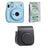 FUJIFILM INSTAX Mini 11 Instant Film Camera with 10X1 Pack of Instant Film With Black Pouch Sky Blue