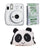FUJIFILM INSTAX Mini 11 Instant Film Camera with 10X1 Pack of Instant Film With Panda Pouch Ice White