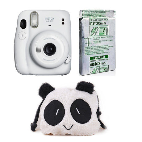 FUJIFILM INSTAX Mini 11 Instant Film Camera with 10X1 Pack of Instant Film With Panda Pouch