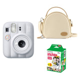 FUJIFILM-INSTAX-Mini-13-Instant-Film-Camera-with-Cream-shell-bag-and-20-Shots-Instant-film-(Clay-White)-1