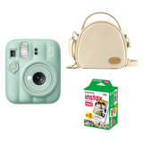 FUJIFILM-INSTAX-Mini-13-Instant-Film-Camera-with-Cream-shell-bag-and-20-Shots-Instant-film-(Lagoon-Green)-1
