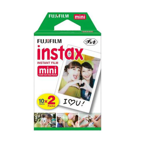 Fujifilm Instax Mini Film White Edge 20 Sheets Photo Paper for