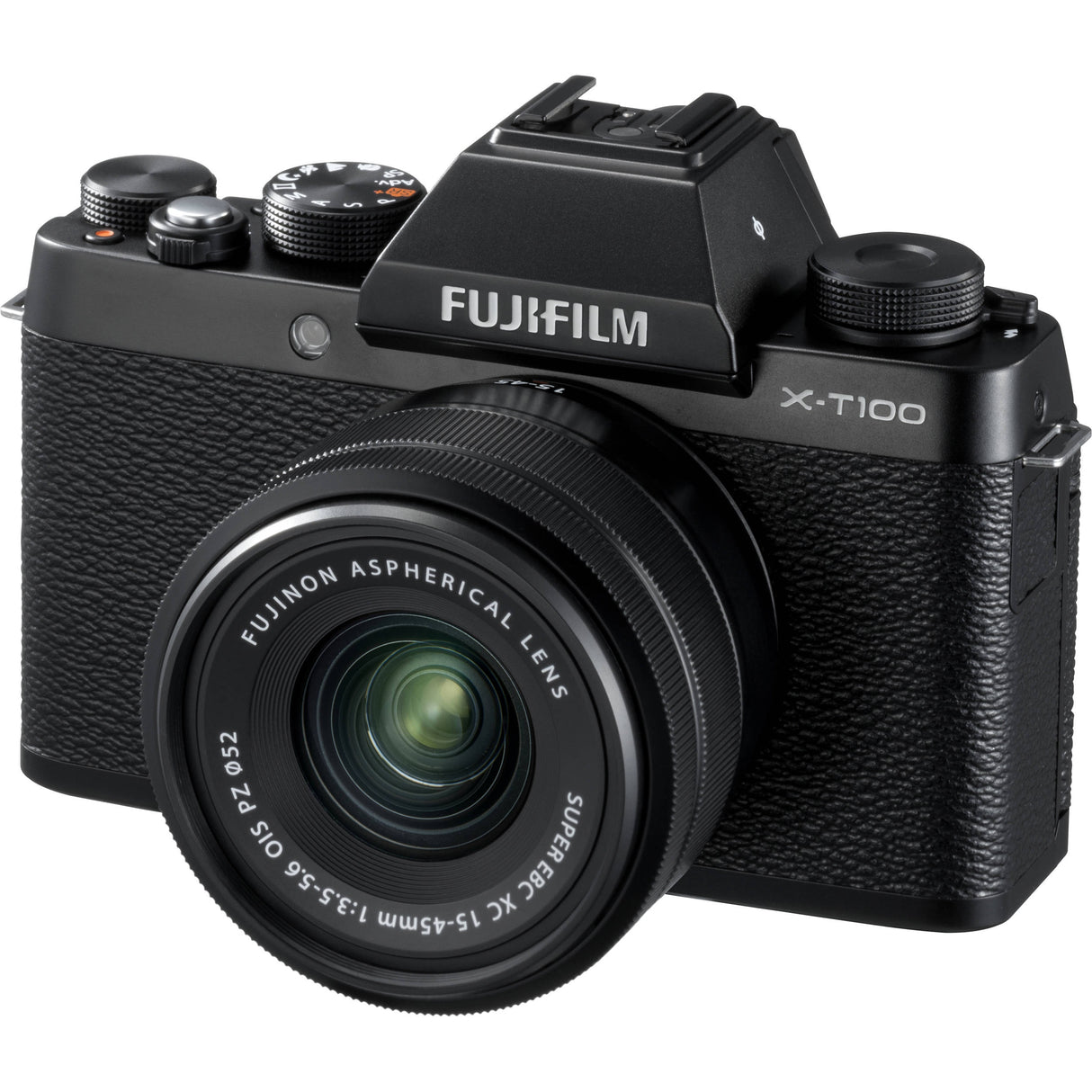 FUJIFILM X-T100 Mirrorless Digital Camera with 15-45mm Lens Black