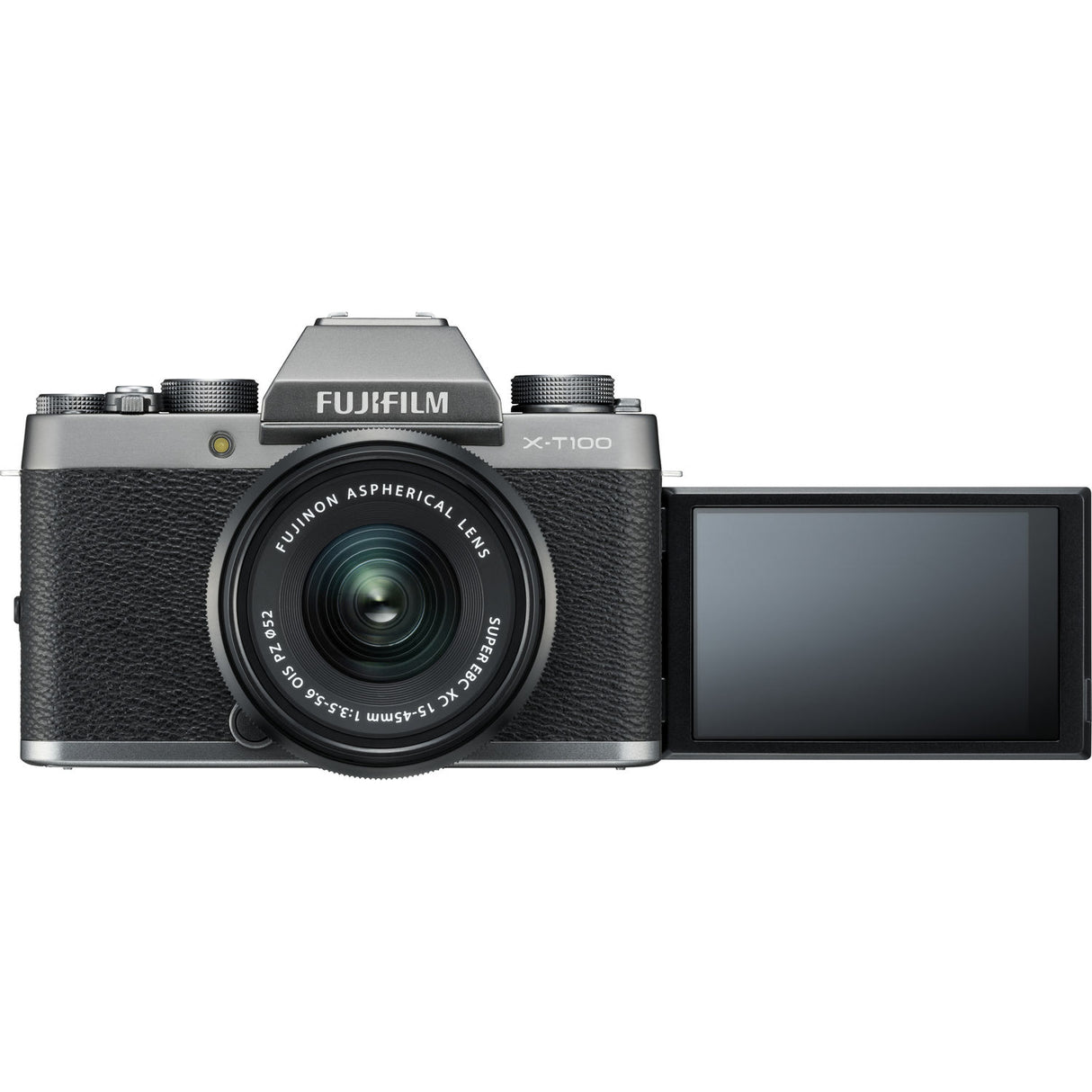 FUJIFILM X-T100 Mirrorless Digital Camera with 15-45mm Lens Dark Silver