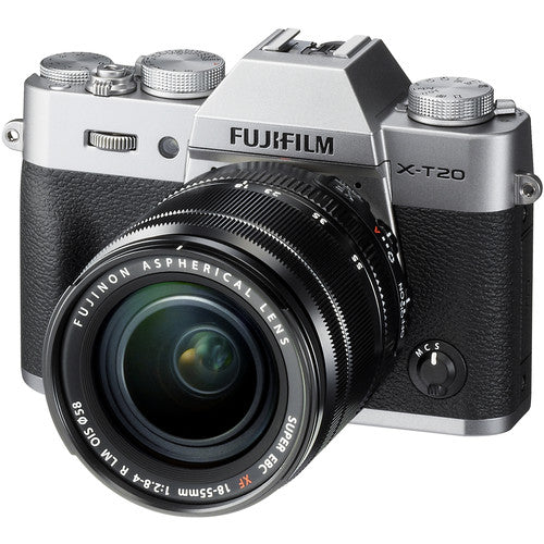 FUJIFILM X-T20 Mirrorless Digital Camera with 18-55mm Lens Silver