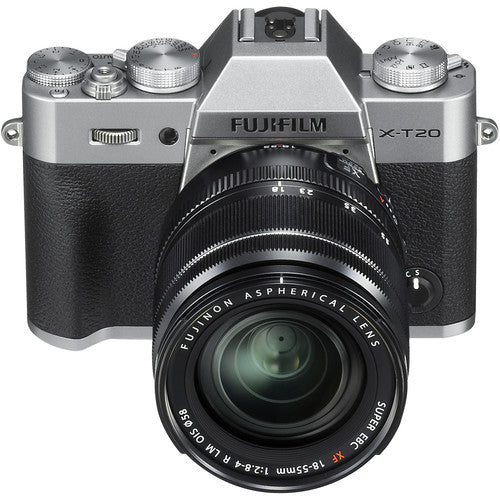 FUJIFILM X-T20 Mirrorless Digital Camera with 18-55mm Lens Silver