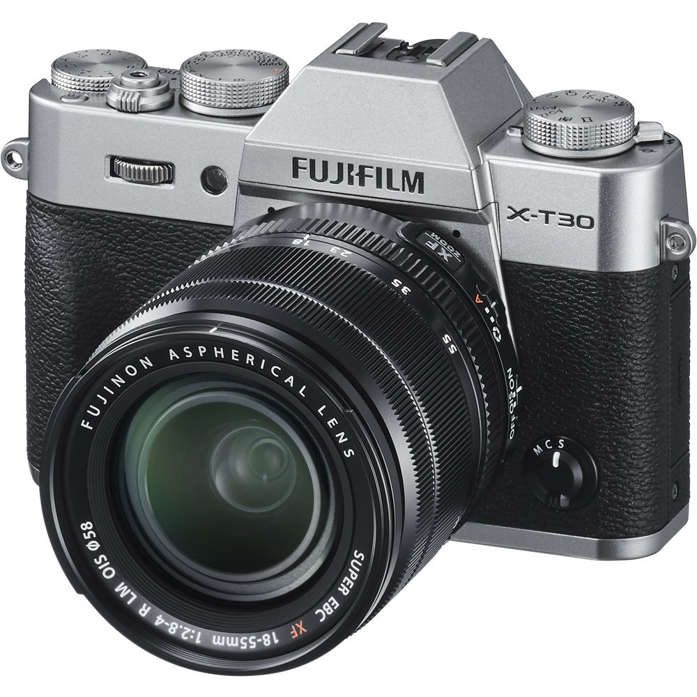 FUJIFILM X-T30 Mirrorless Digital Camera with 18-55mm Lens Silver