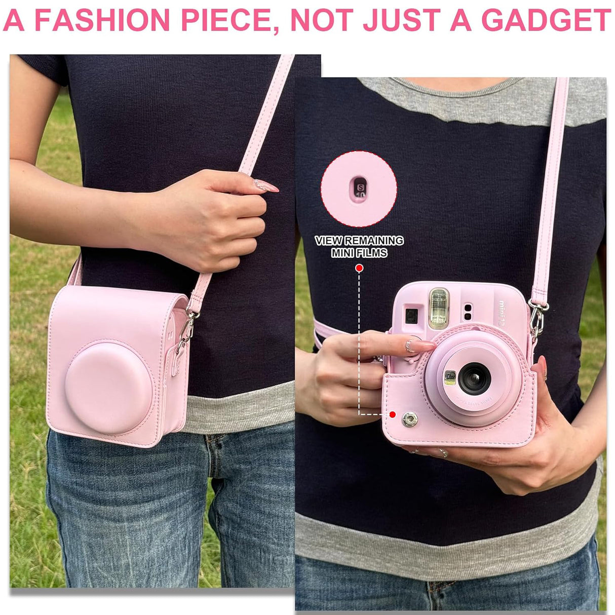Zikkon Carrying Bag with Adjustable Shoulder Strap for FujiFilm Instax Mini 13 Camera