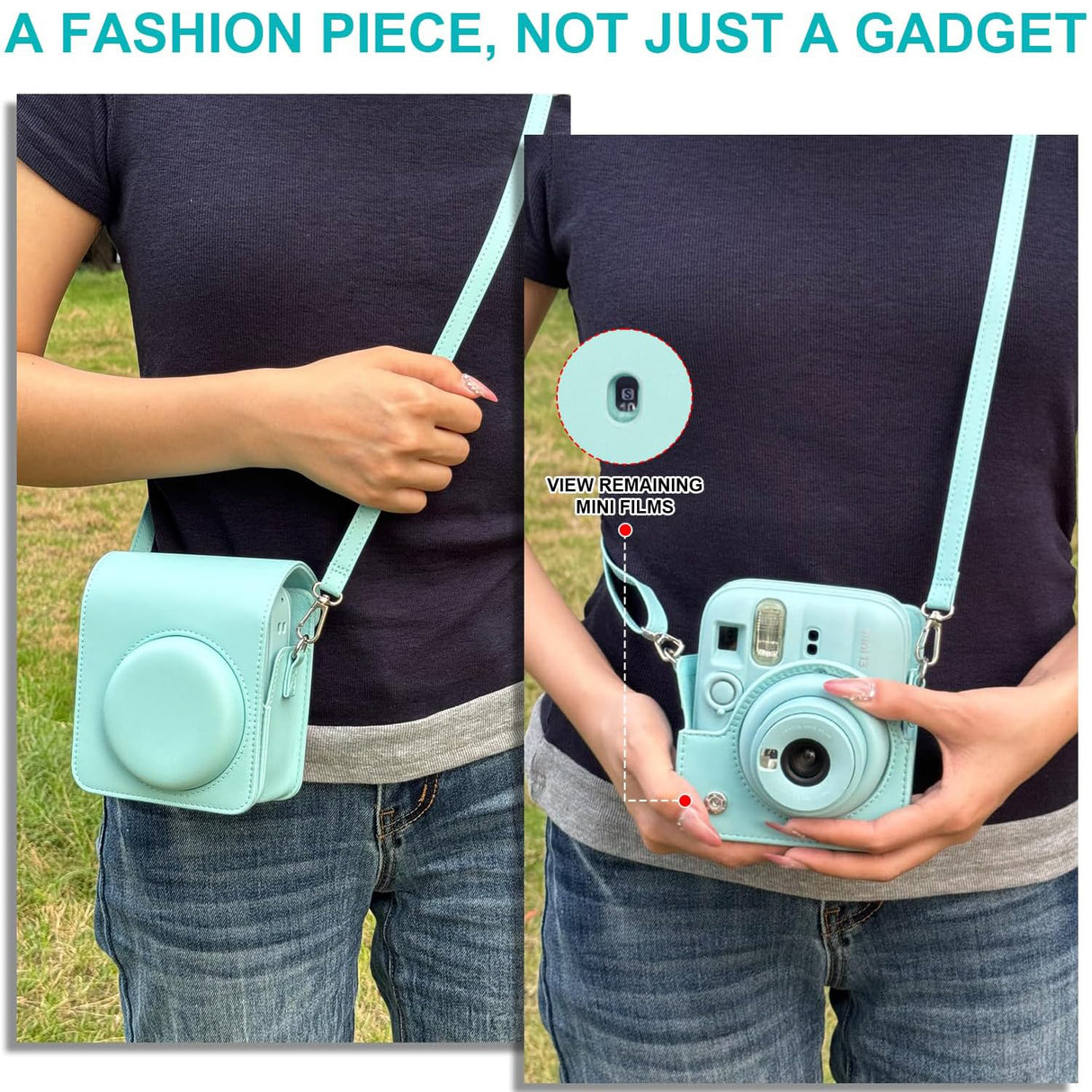 Zikkon Carrying Bag with Adjustable Shoulder Strap for FujiFilm Instax Mini 13 Camera