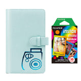 Fujifilm Instax  mini 10X1 rainbow Instant Film with 96-sheet Album for mini film (Ice blue)