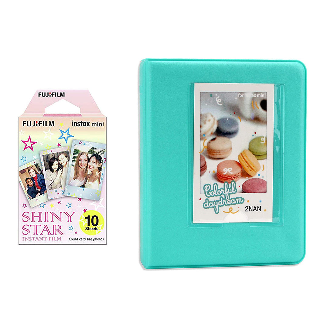 Fujifilm Instax Mini 10X1  shiny star Instant Film with Instax Time Photo Album 64 Sheets
