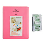 Fujifilm Instax Mini 10X1 Monochrome Instant Film with Instax Time Photo Album 64 Sheets FLAMINGO PINK
