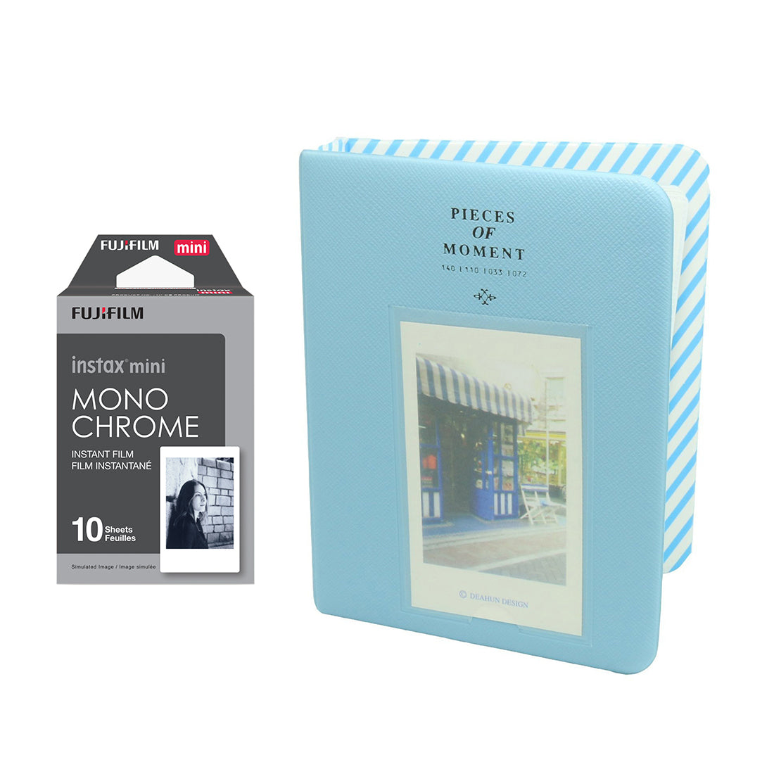 Fujifilm Instax Mini 10X1 Monochrome Instant Film with Instax Time Photo Album 64 Sheets