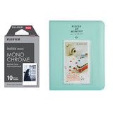 Fujifilm Instax Mini 10X1 Monochrome Instant Film with Instax Time Photo Album 64 Sheets