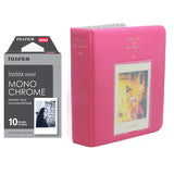 Fujifilm Instax Mini 10X1 Monochrome Instant Film with Instax Time Photo Album 64 Sheets