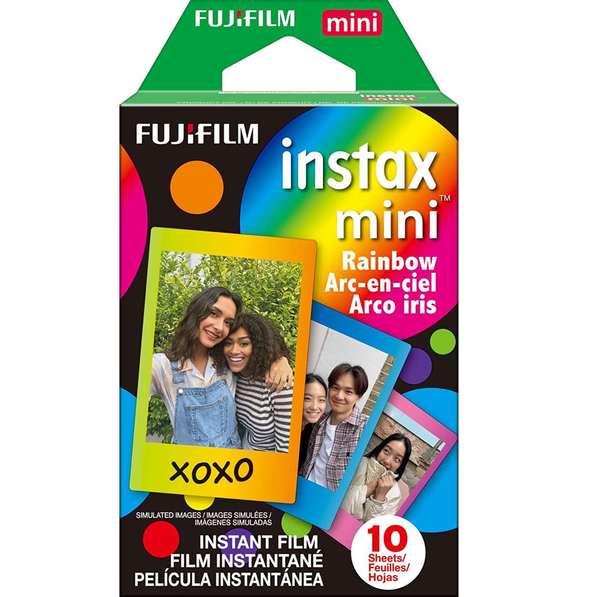 FUJIFILM Instax Mini 10x1 Instant Film Rainbow