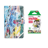 Fujifilm Instax Mini 10X1 Sheets Instant Film with 108-sheet Album for mini film (Colorful graffiti)