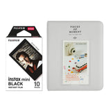 Fujifilm Instax Mini 10X1 black border Instant Film with Instax Time Photo Album 64 Sheets