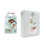 Fujifilm Instax Mini 10X1 blue marble Instant Film with Instax Time Photo Album 64 Sheets