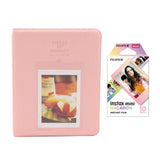 Fujifilm Instax Mini 10X1 macaron Instant Film with Instax Time Photo Album 64 Sheets Peach pink