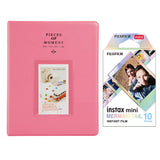 Fujifilm Instax Mini 10X1 mermaid tail Instant Film With 128-sheet Album for mini film FLAMINGO PINK