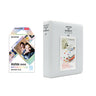 Fujifilm Instax Mini 10X1 mermaid tail Instant Film with Instax Time Photo Album 64 Sheets Pearly white