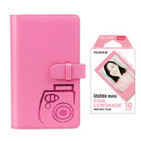 Fujifilm Instax Mini 10X1 pink lemonade Instant Film with 96-sheet Album for mini film Flamingo pink