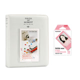 Fujifilm Instax Mini 10X1 pink lemonade Instant Film with Instax Time Photo Album 64 Sheets Ice white