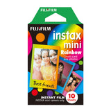 Fujifilm Instax Mini 10X1 rainbow Instant Film with 64-Sheets Album For Mini Film 3 inch