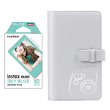 Fujifilm Instax Mini 10X1 sky blue Instant Film with 96-sheet Album for mini film Smoky white