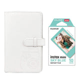 Fujifilm Instax Mini 10X1 sky blue Instant Film with 96-sheet Album for mini film