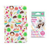 Fujifilm Instax Mini 10X1 stripe  Instant Film with 96-sheet Album for mini film