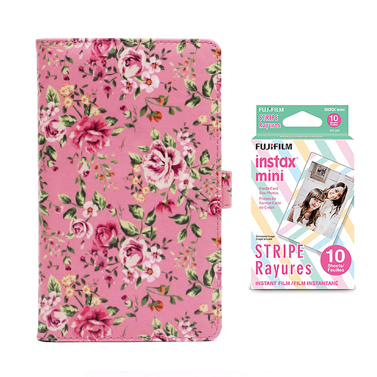 Fujifilm Instax Mini 10X1 stripe  Instant Film with 96-sheet Album for mini film