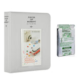 Fujifilm Instax Mini 10X1 stripe Instant Film with Instax Time Photo Album 64 Sheets Smokey white