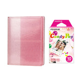 Fujifilm Instax Mini 10X1 candy pop Instant Film with 64-Sheets Album For Mini Film 3 inch Blush pink