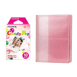 Fujifilm Instax Mini 10X1 candy pop Instant Film with 64-Sheets Album For Mini Film 3 inch Blush pink