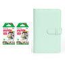 Fujifilm Instax Mini 10X2 Instant Film With 108-Sheets Album For Mini Film (3 inch) Mint Green