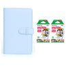 Fujifilm Instax Mini 10X2 Instant Film With 108-Sheets Album For Mini Film (3 inch) (Pastel Blue)