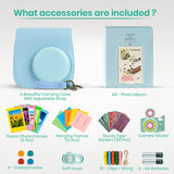 Fujifilm Instax Mini 11 Camera with Fujifilm Instant Mini Film (20 Sheets) Bundle with Deals Number One Accessories Including Carrying Case, Color Filters, Photo Album, Stickers + More