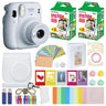 Fujifilm Instax Mini 11 Instant Camera + MiniMate Accessories Bundle + Fuji Instax Film Value Pack (40 Sheets) Accessories Bundle, Color Filters, Album, Frames Ice White