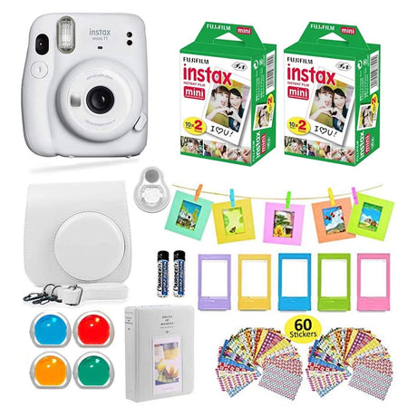 Fujifilm Instax Mini 11 Instant Camera + Carrying Case + Fuji Instax Film(40 Sheets) Accessories Bundle