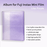ZENKO 64-Sheets Album For Mini Film (3 inch) (lilac purple)
