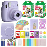 Fujifilm Instax Mini 11 Instant Camera + MiniMate Accessories Bundle + Fuji Instax Film Value Pack (40 Sheets) Accessories Bundle, Color Filters, Album, Frames Lilac Purple