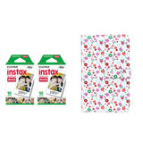 Fujifilm Instax Mini 2 Pack 10 Sheets Instant Film with 96-sheet Album for mini film Flower