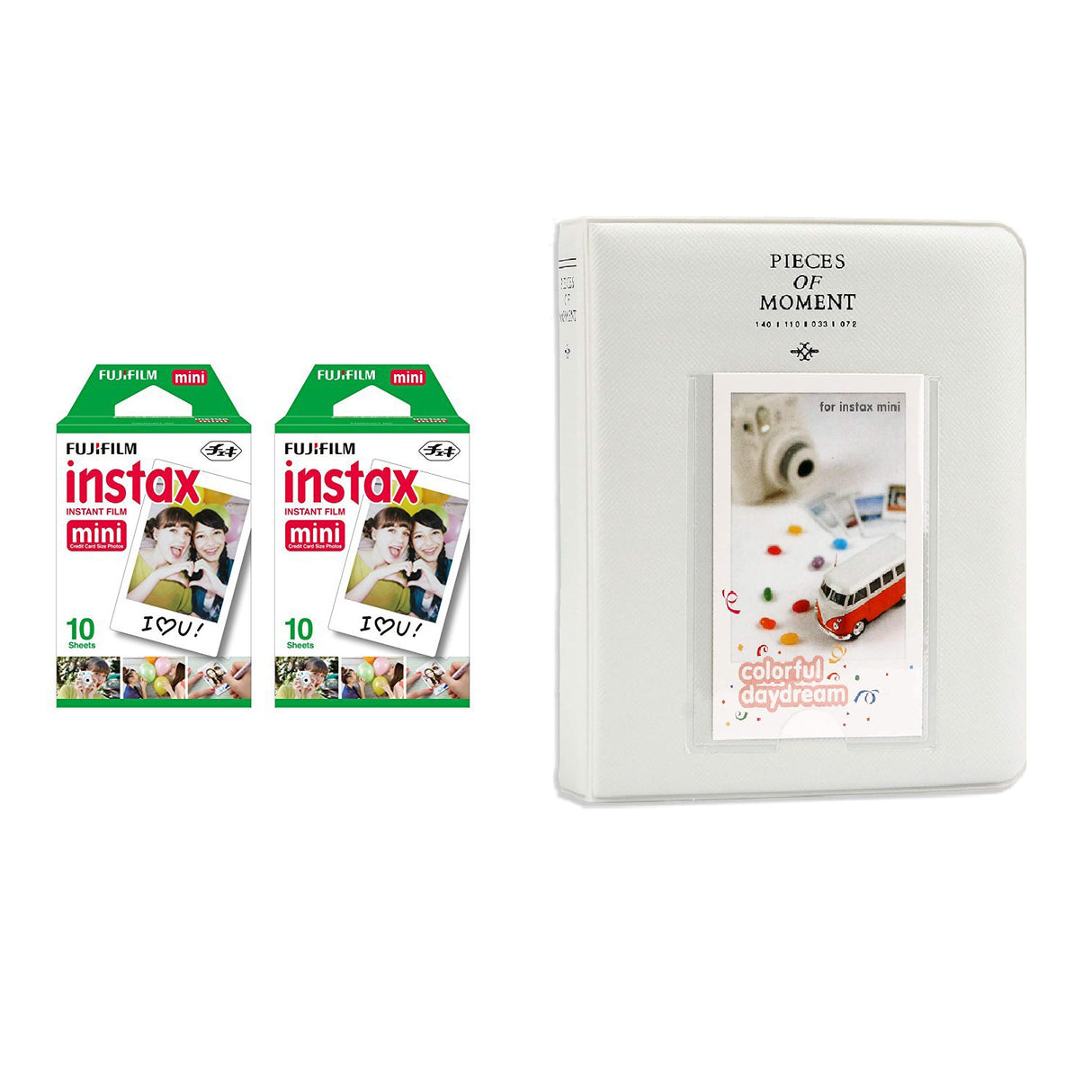 Fujifilm Instax Mini 2 Pack of 10 Sheets Instant Film with Instax Time Photo Album 64-Sheets