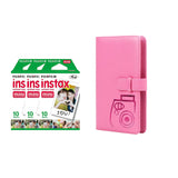 Fujifilm Instax Mini 3 Pack 10 Sheets Instant Film with 96-sheet Album for mini film Flamingo pink