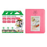 Fujifilm Instax Mini 3 Pack of 10 Sheets Instant Film with Instax Time Photo Album 64-Sheets Flamingo pink