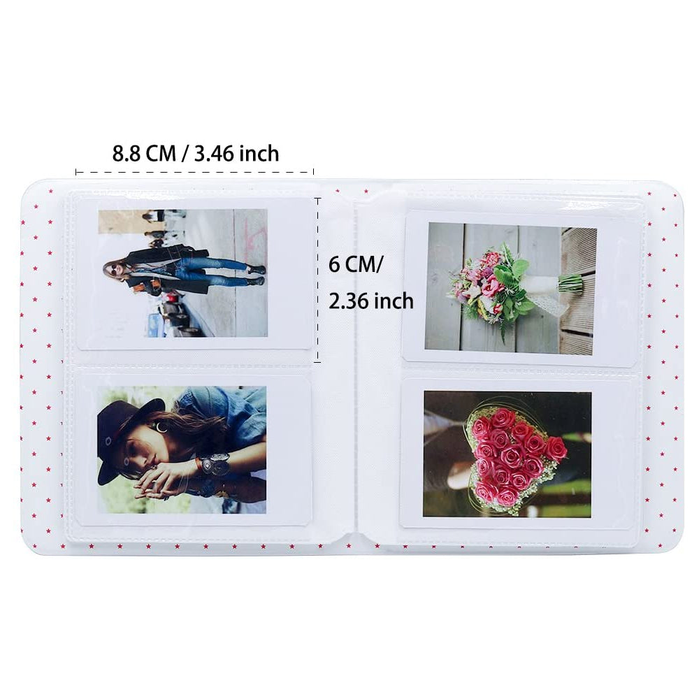 Zenko Compatible 64 sheet Album for Fujifilm Instax Mini Film (3 inch) (Lilac Purple)